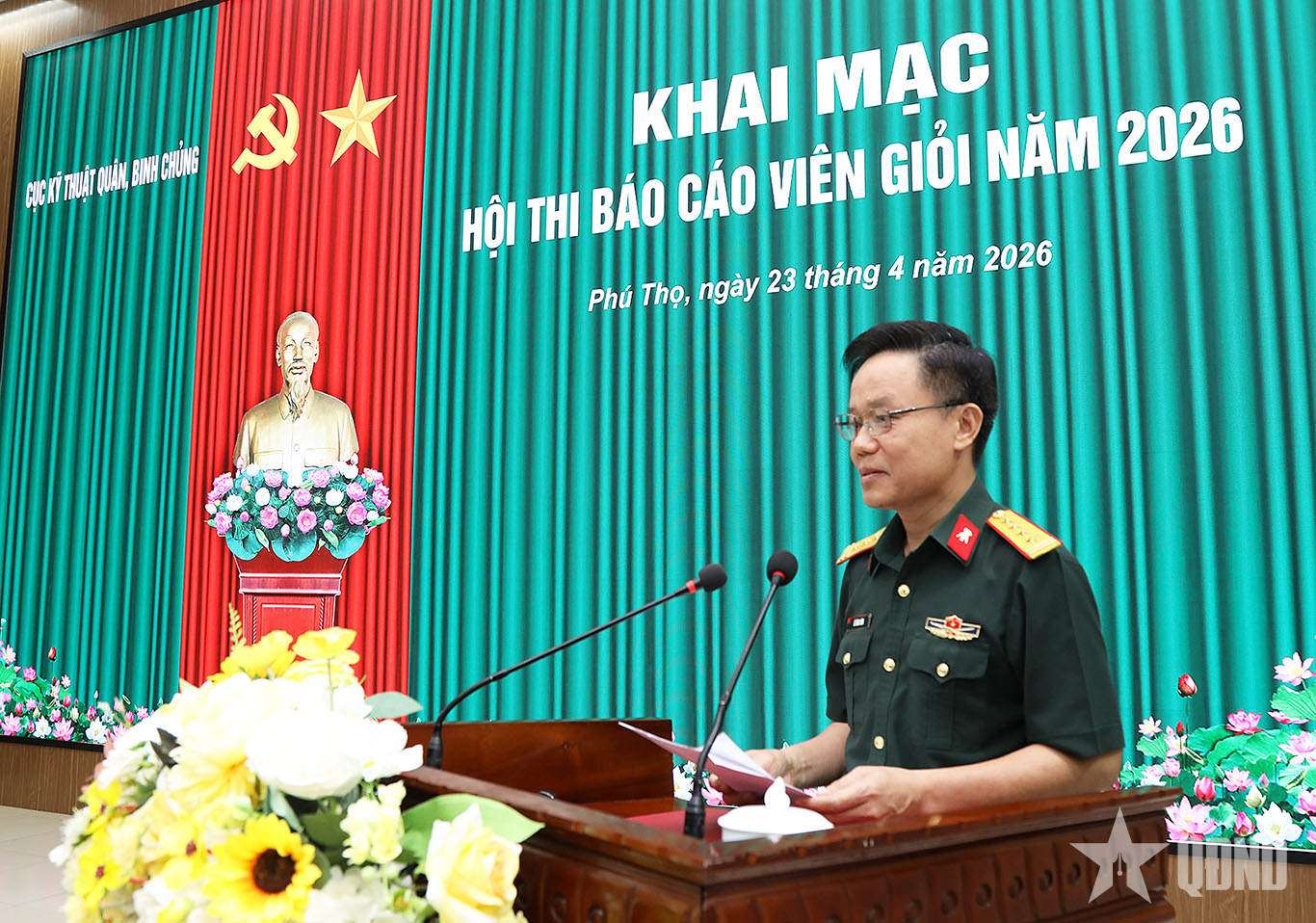 Sôi nổi Hội thi báo cáo viên giỏi tại Cục Kỹ thuật quân, binh chủng

